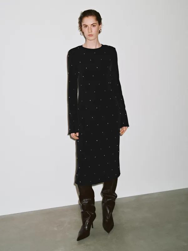 Straight Long Sleeve Midi Dresses sold by Urban Revivo