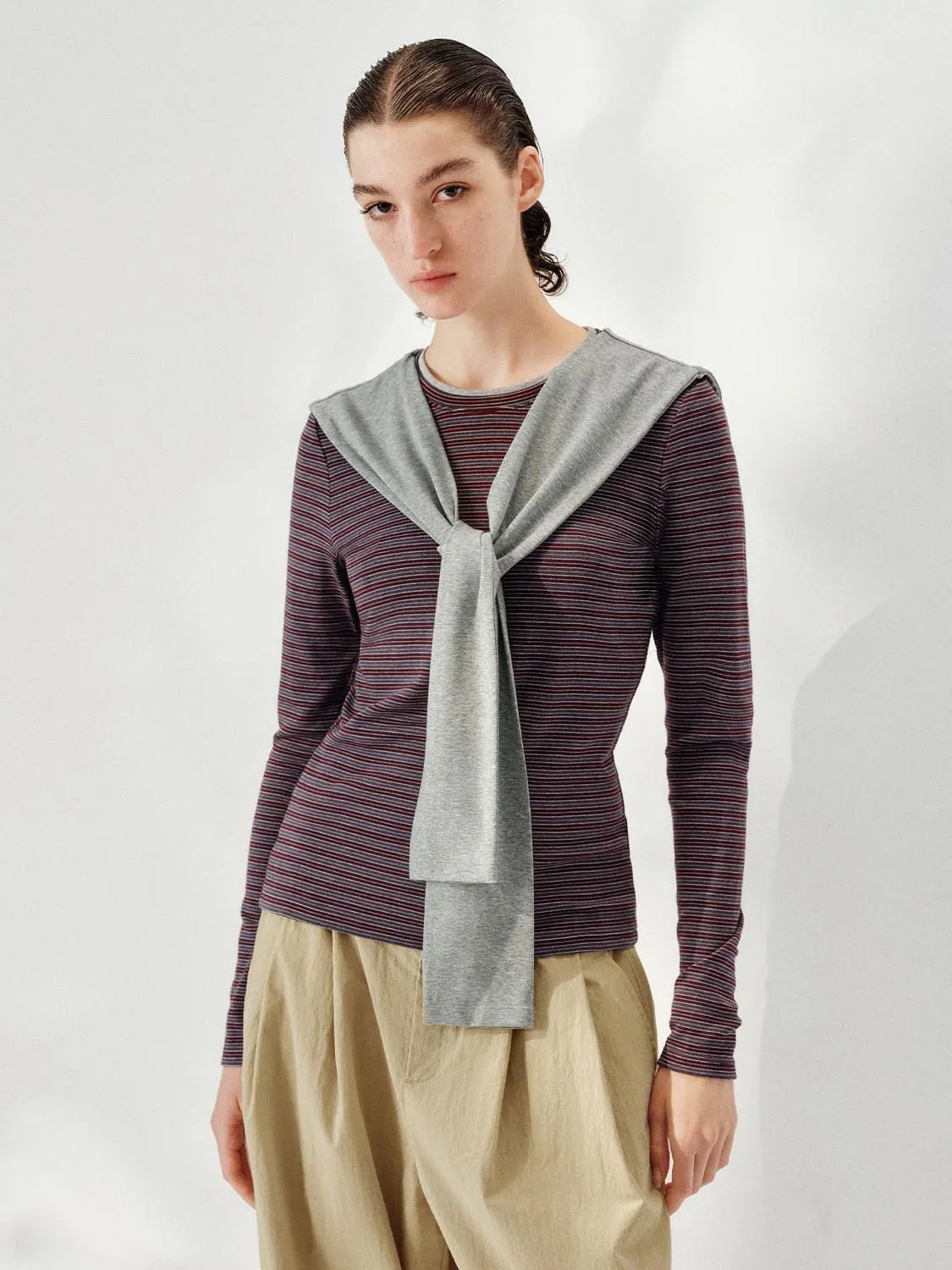 Striped Long Sleeve T-Shirts sold by Urban Revivo