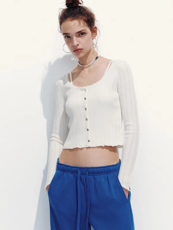 Cropped Knitted T-Shirts sold by Urban Revivo