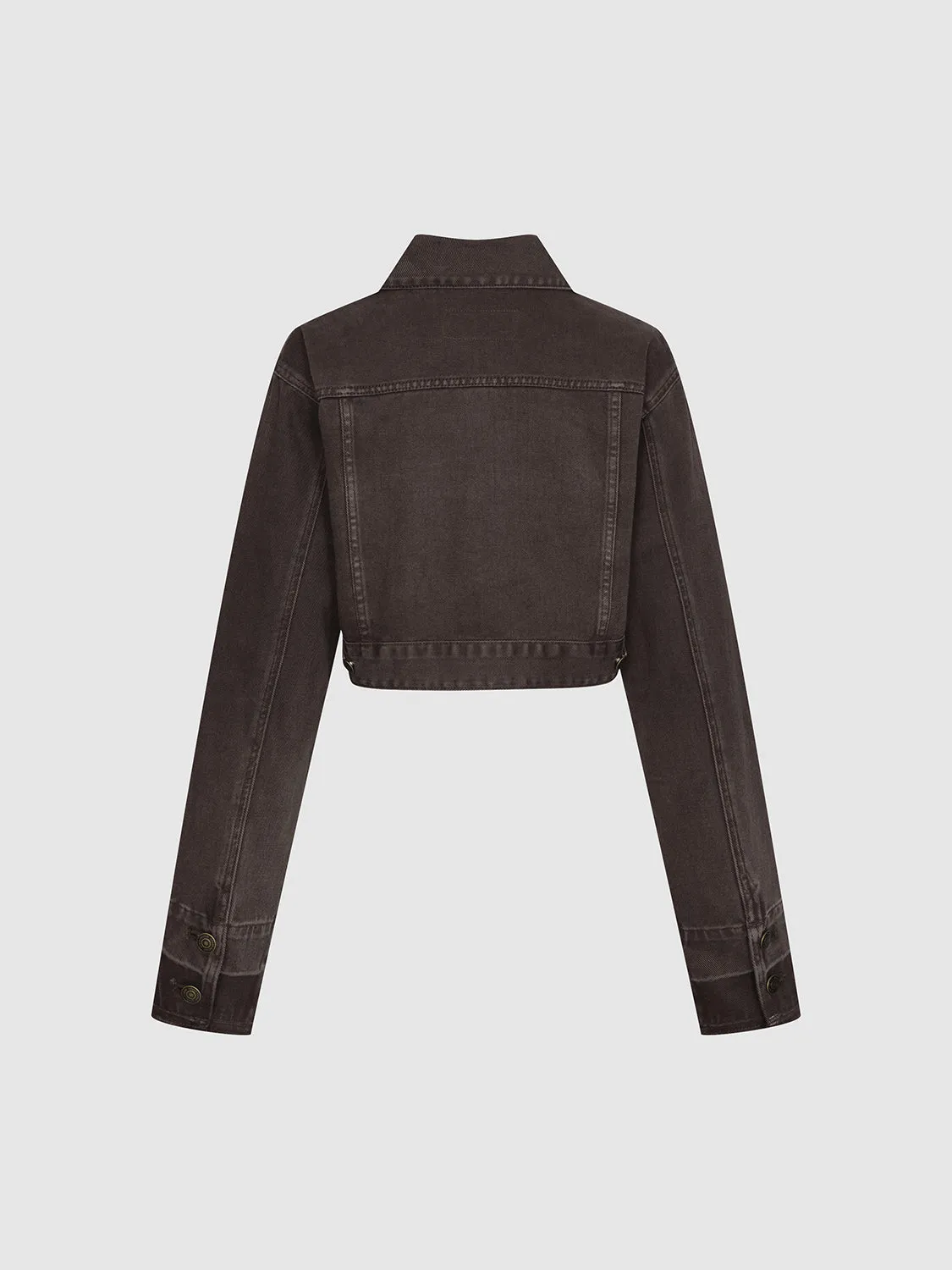 Cropped Denim Jackets sold by Urban Revivo product image thumbnail 2