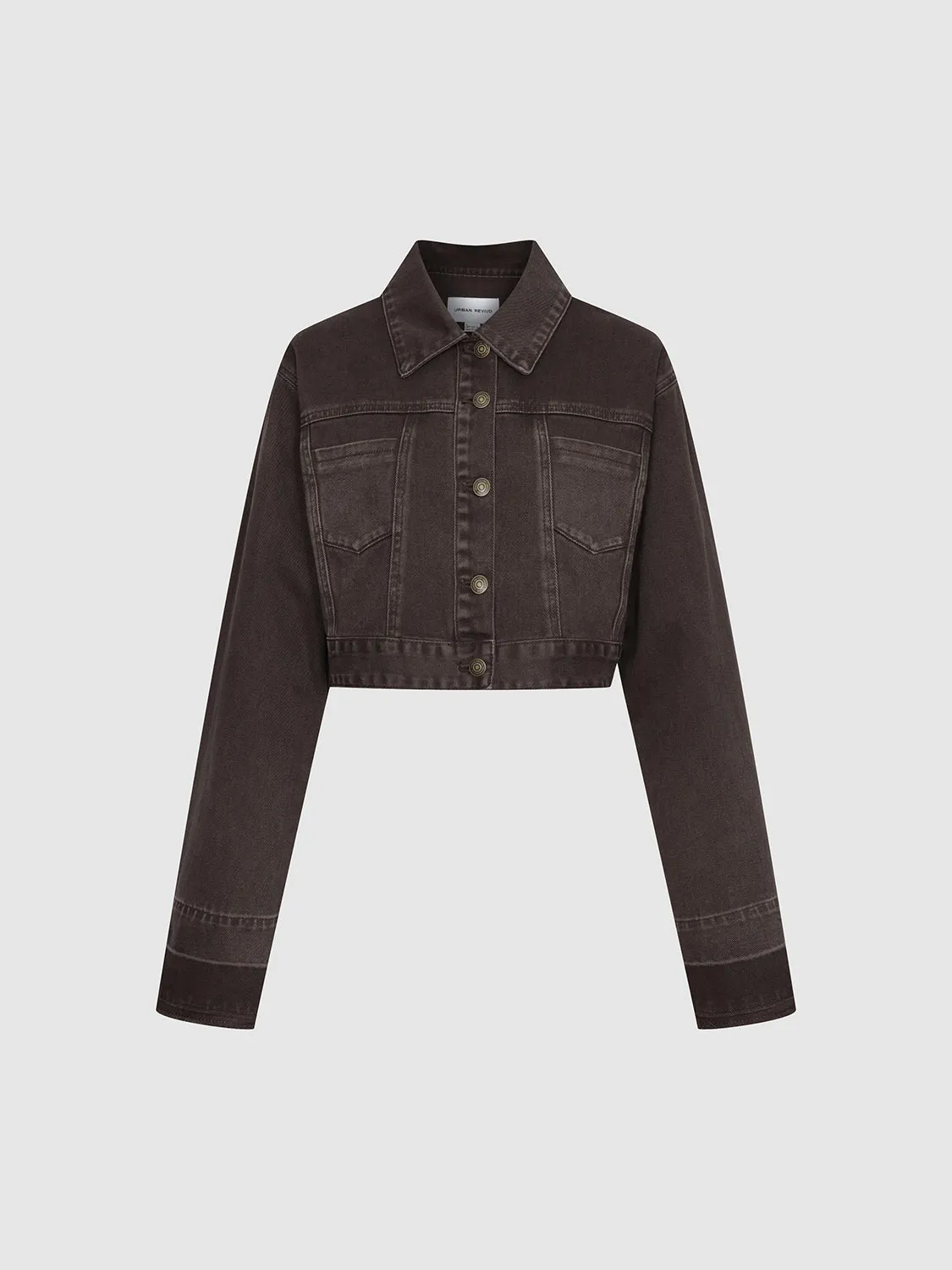 Cropped Denim Jackets sold by Urban Revivo product image thumbnail 4