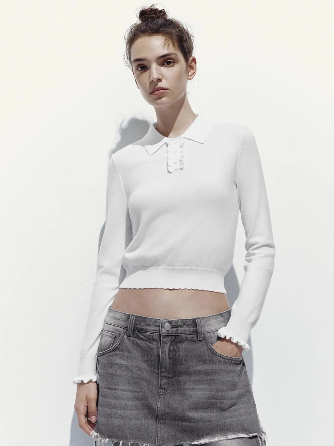 Polo Long Sleeve Knitted T-Shirts sold by Urban Revivo