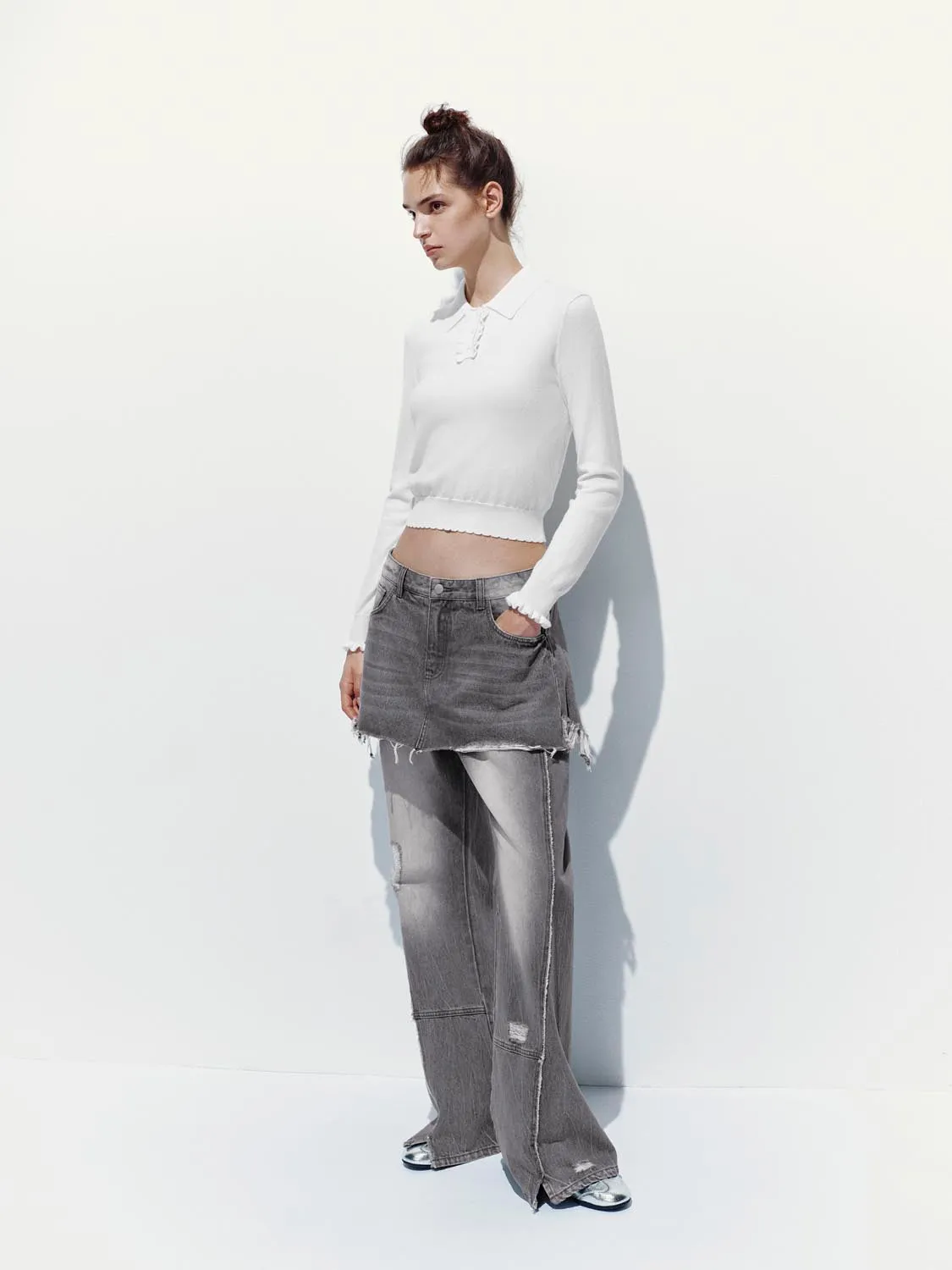 Polo Long Sleeve Knitted T-Shirts sold by Urban Revivo product image thumbnail 4