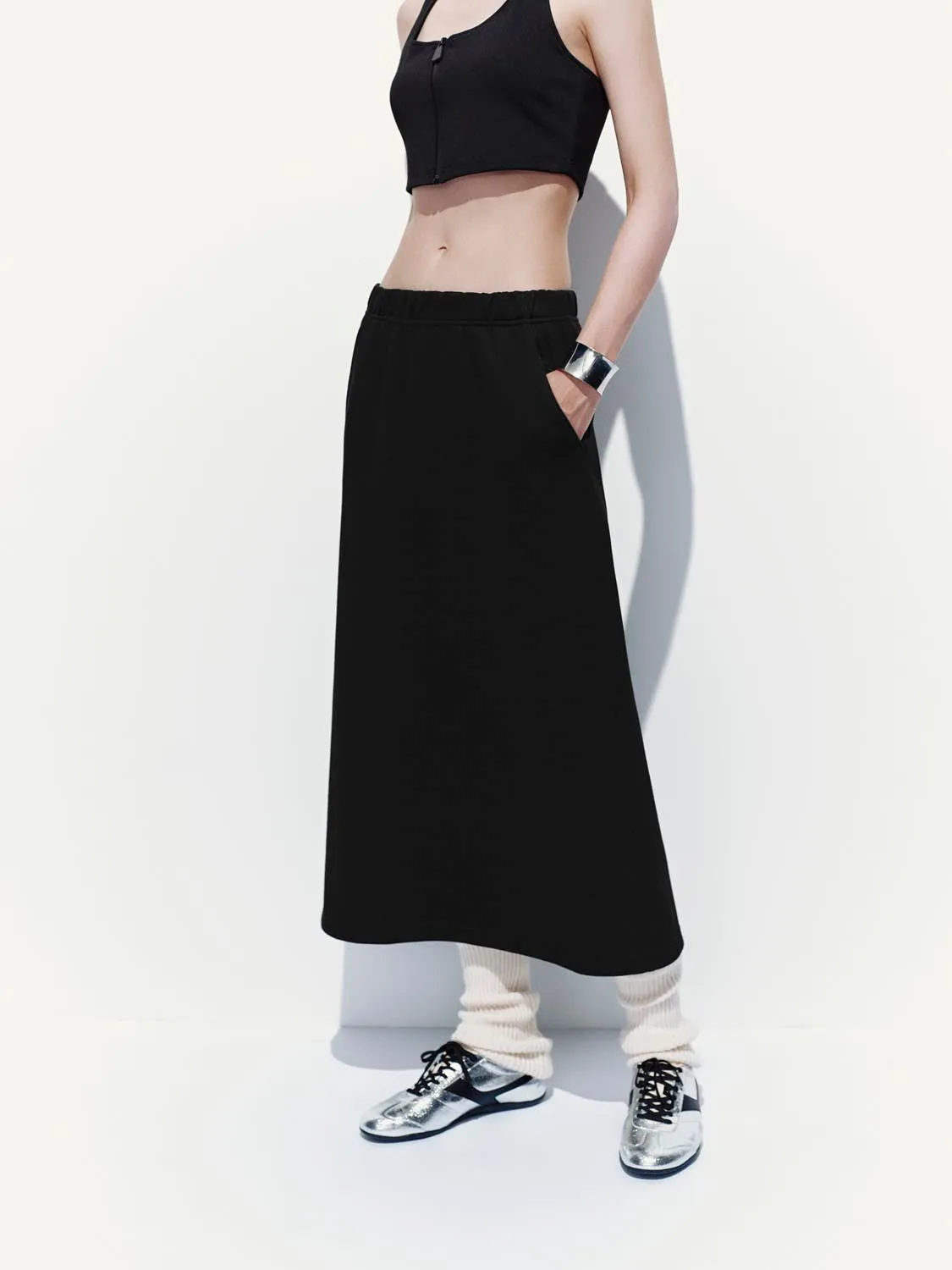 Pull On Straight Midi Skirts sold by Urban Revivo product image thumbnail 3