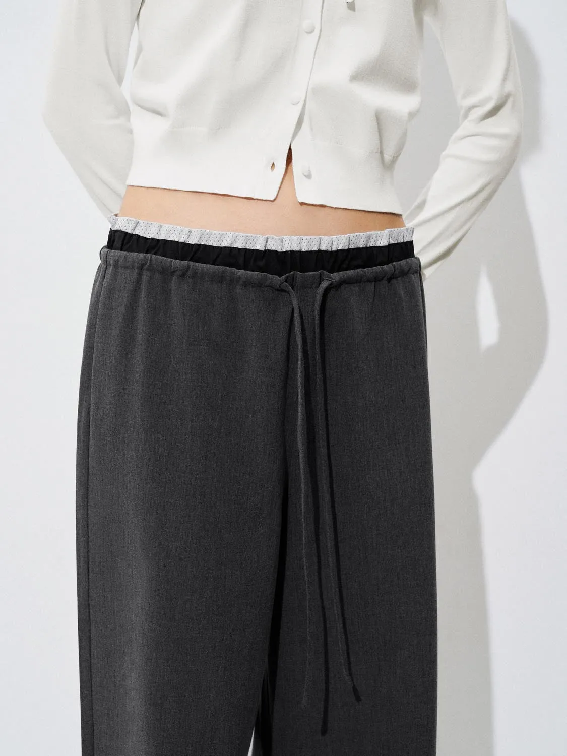 Drawstring Wide Leg Pants sold by Urban Revivo product image thumbnail 5