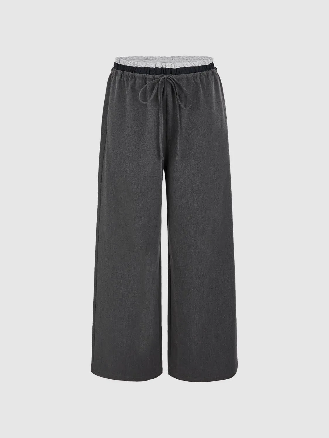 Drawstring Wide Leg Pants sold by Urban Revivo