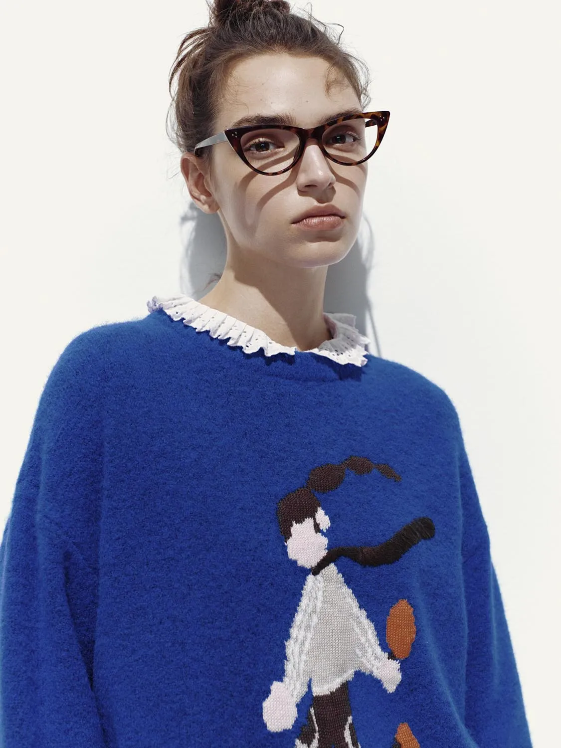 Print Long Sleeve Knitted T-Shirts sold by Urban Revivo product image thumbnail 3