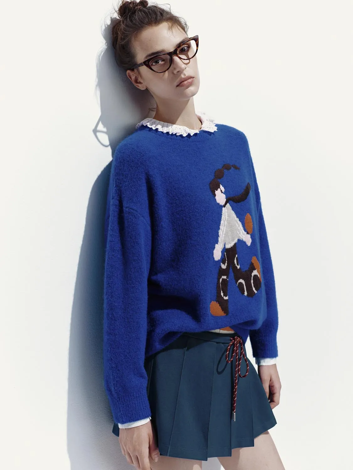 Print Long Sleeve Knitted T-Shirts sold by Urban Revivo product image thumbnail 2