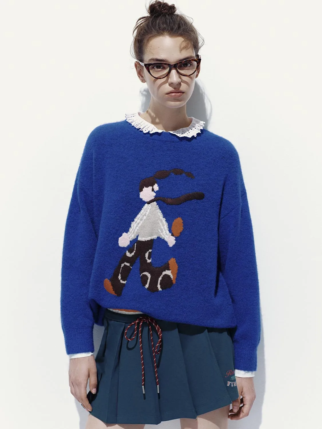 Print Long Sleeve Knitted T-Shirts sold by Urban Revivo