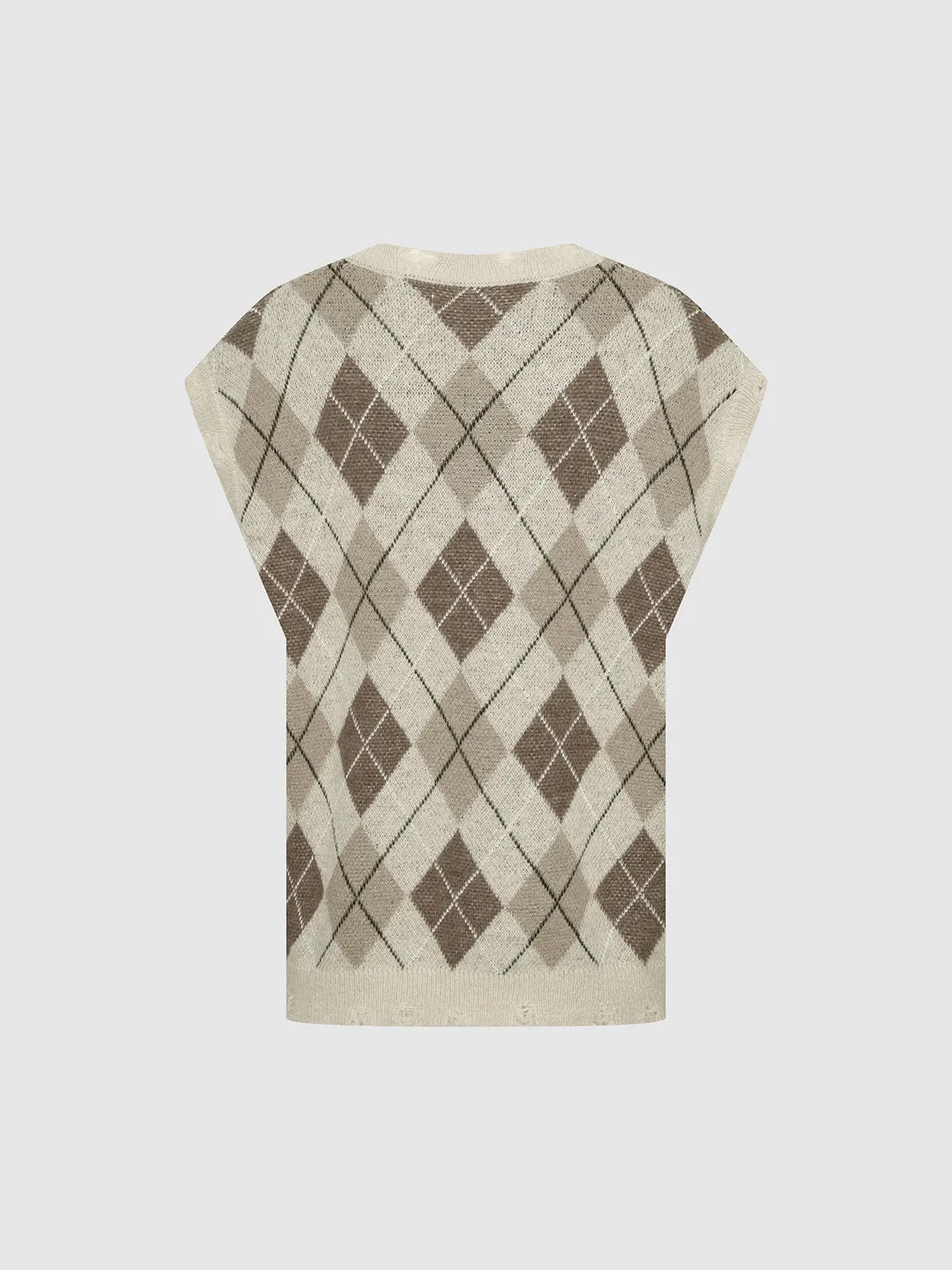 Rip Hem Cap Knitted T-Shirts sold by Urban Revivo product image thumbnail 2