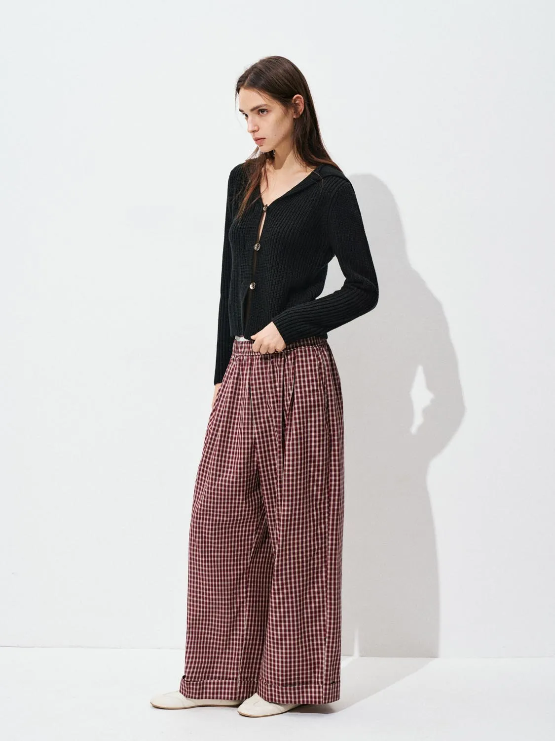 V-Neck Button Up Knitted Cardigan sold by Urban Revivo product image thumbnail 5