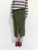 Front Slit Denim Midi Skirts sold by Urban Revivo