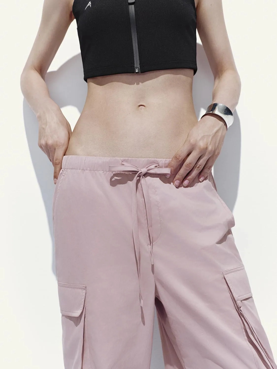 Drawstring Loose Cargo Pants sold by Urban Revivo product image thumbnail 5