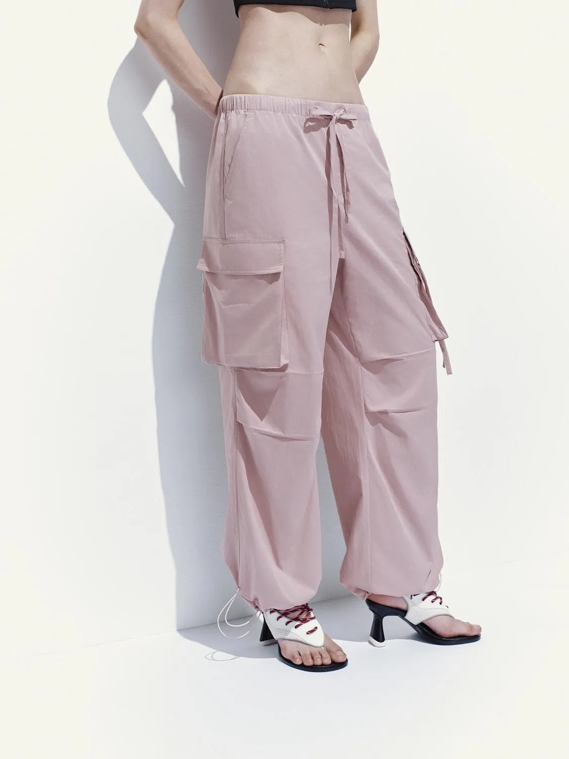 Drawstring Loose Cargo Pants sold by Urban Revivo product image thumbnail 3