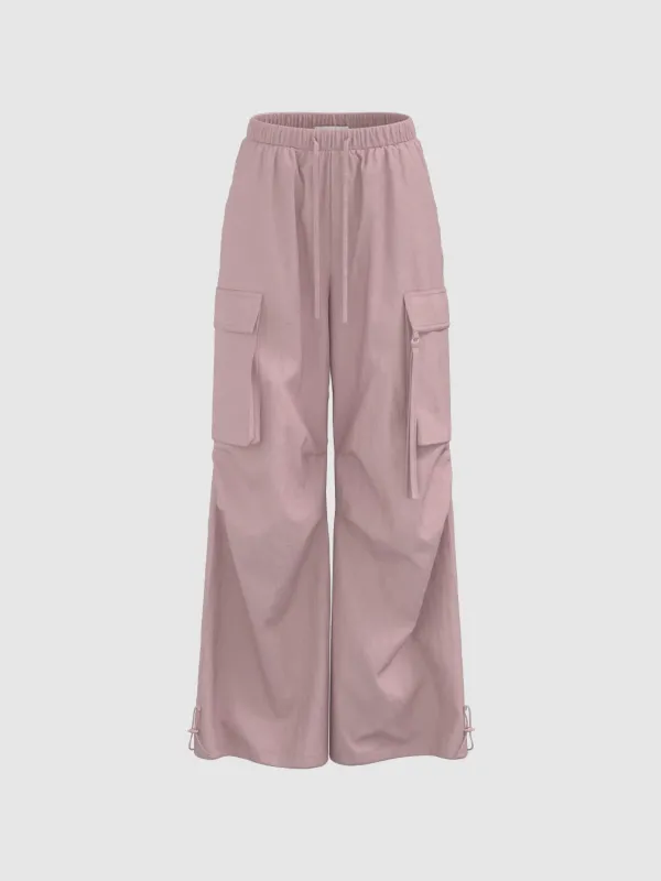 Drawstring Loose Cargo Pants sold by Urban Revivo