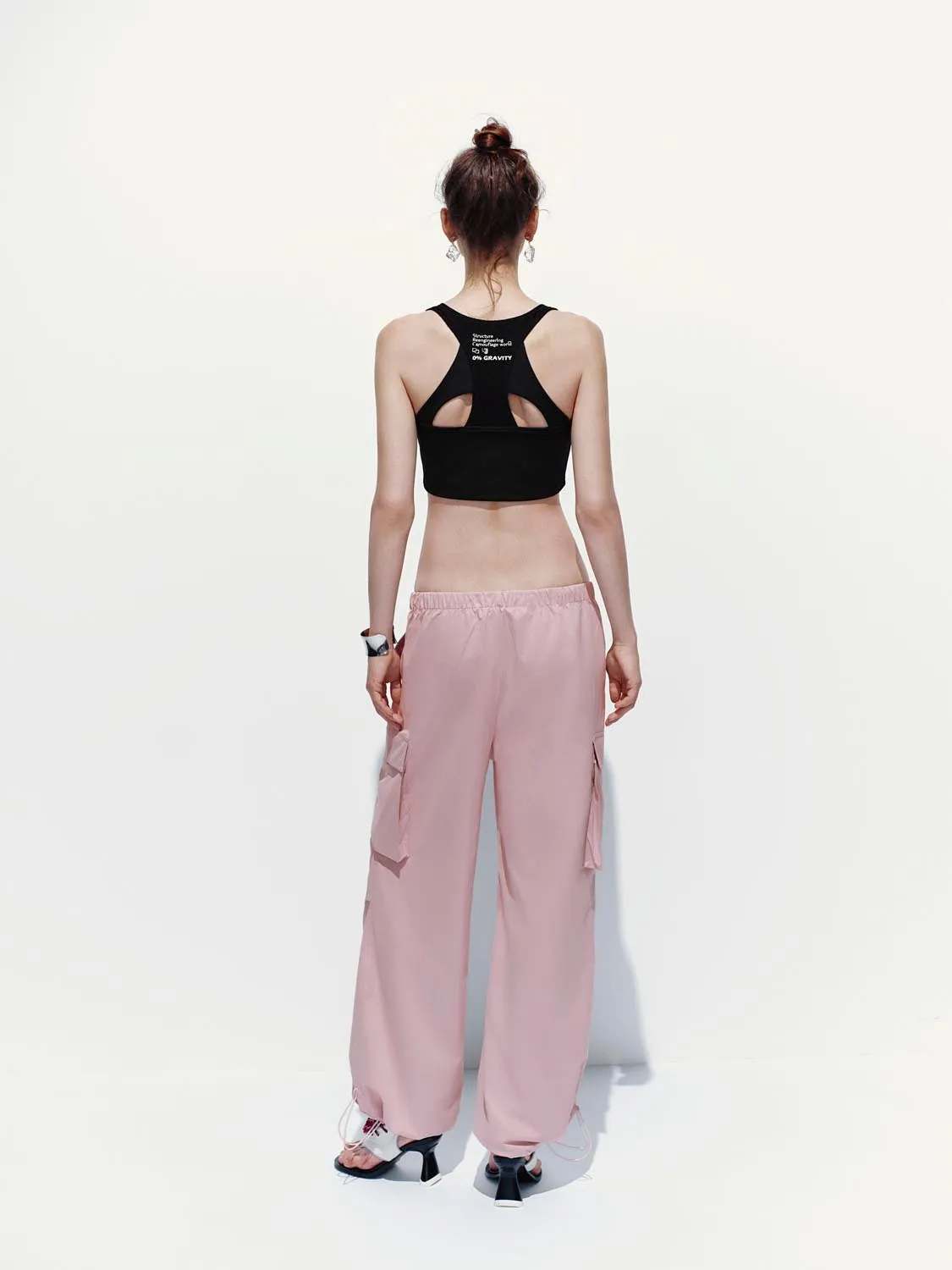 Drawstring Loose Cargo Pants sold by Urban Revivo product image thumbnail 4