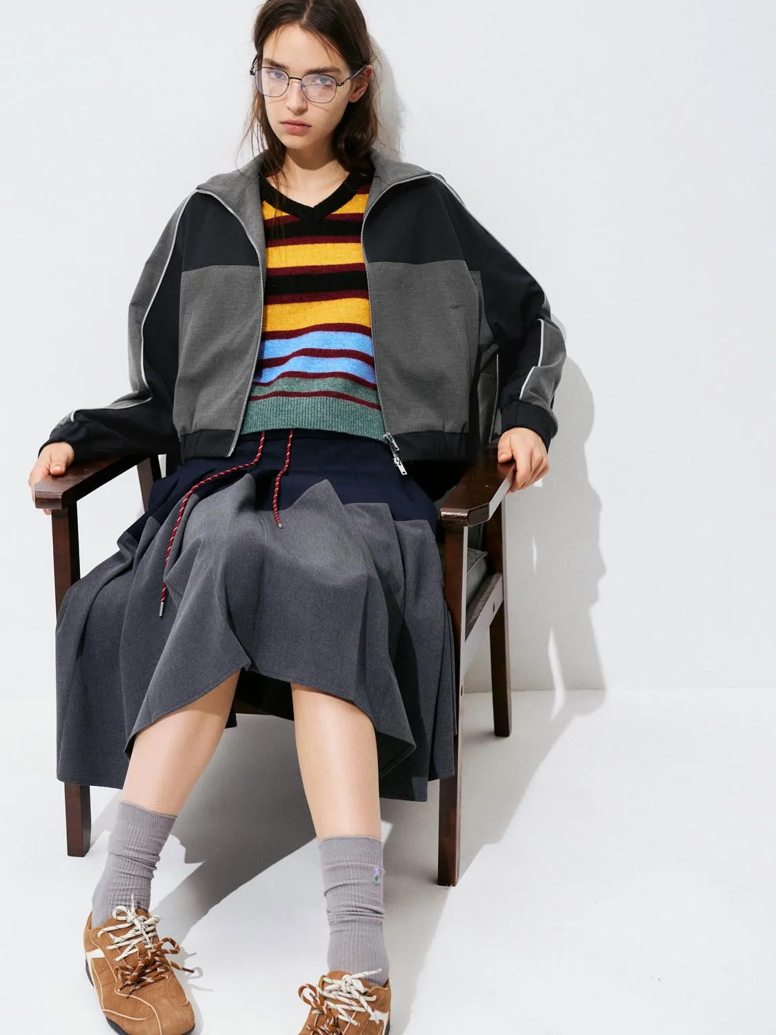 Contrast Full Zip Jackets sold by Urban Revivo product image thumbnail 2