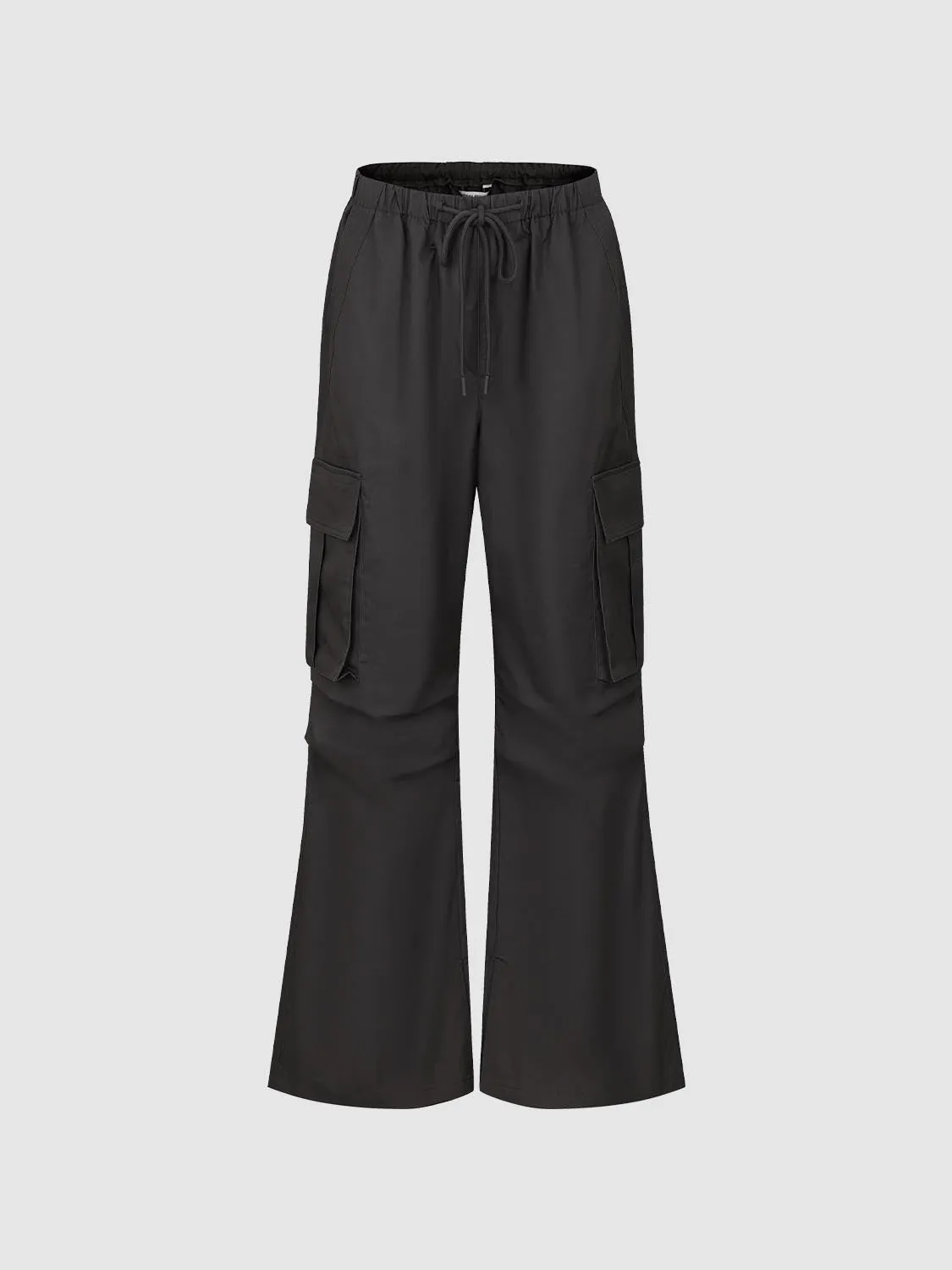Drawstring Cargo Flare Pants sold by Urban Revivo