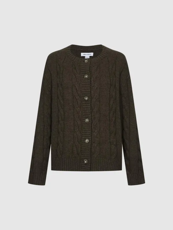 Button Up Knitted Cardigan sold by Urban Revivo
