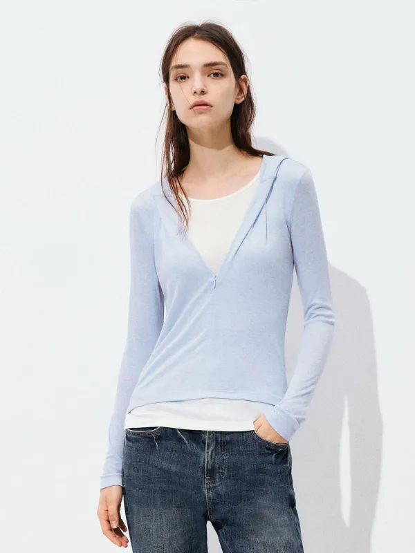 V-Neck Long Sleeve T-Shirts sold by Urban Revivo