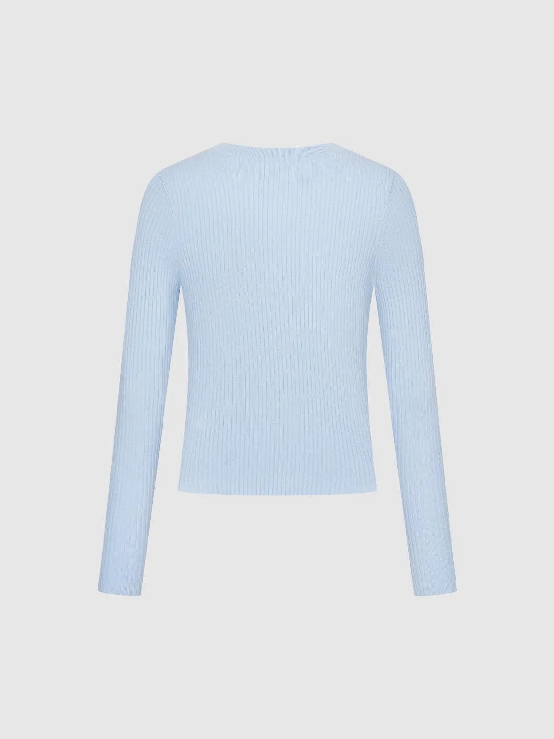 Crew Neck Button Up Knitted Cardigan sold by Urban Revivo product image thumbnail 5