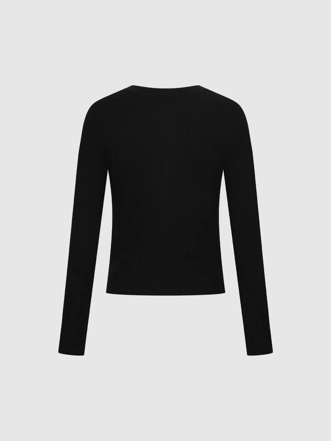 Crew Neck Button Up Knitted Cardigan sold by Urban Revivo product image thumbnail 2