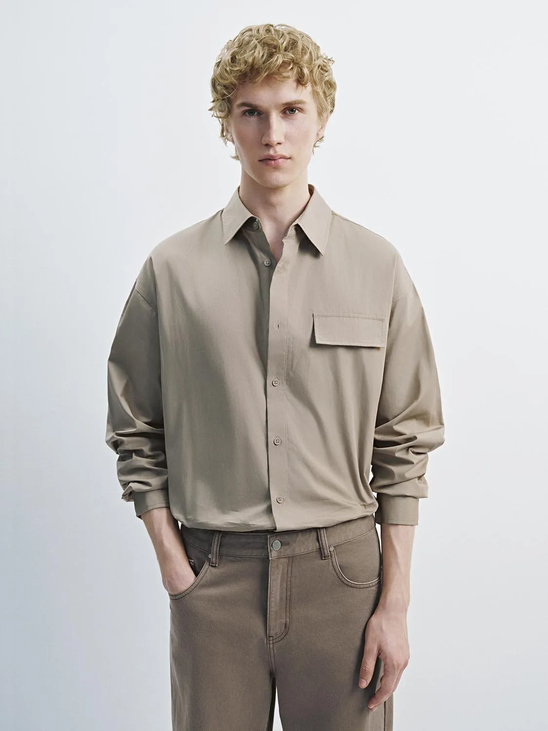 Button Up Basic Shirts sold by Urban Revivo
