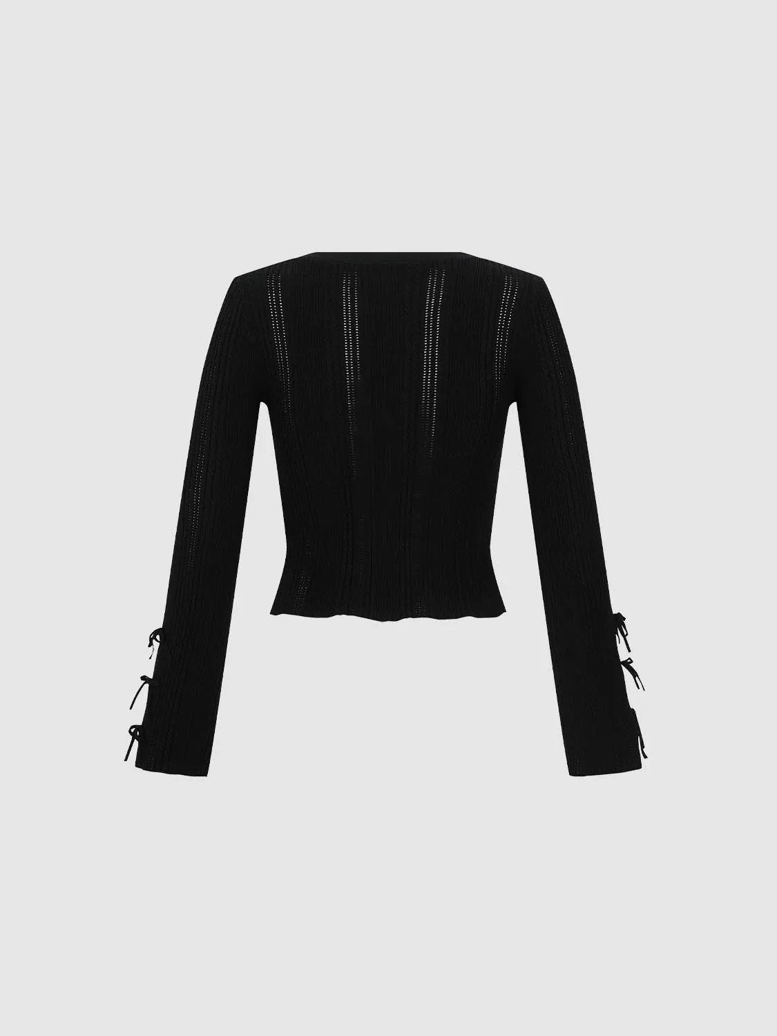 Bow Décor Knitted Cardigans sold by Urban Revivo product image thumbnail 2