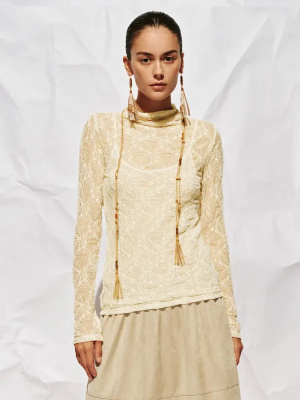Slim Fit Laced Long Sleeve T-Shirts sold by Urban Revivo