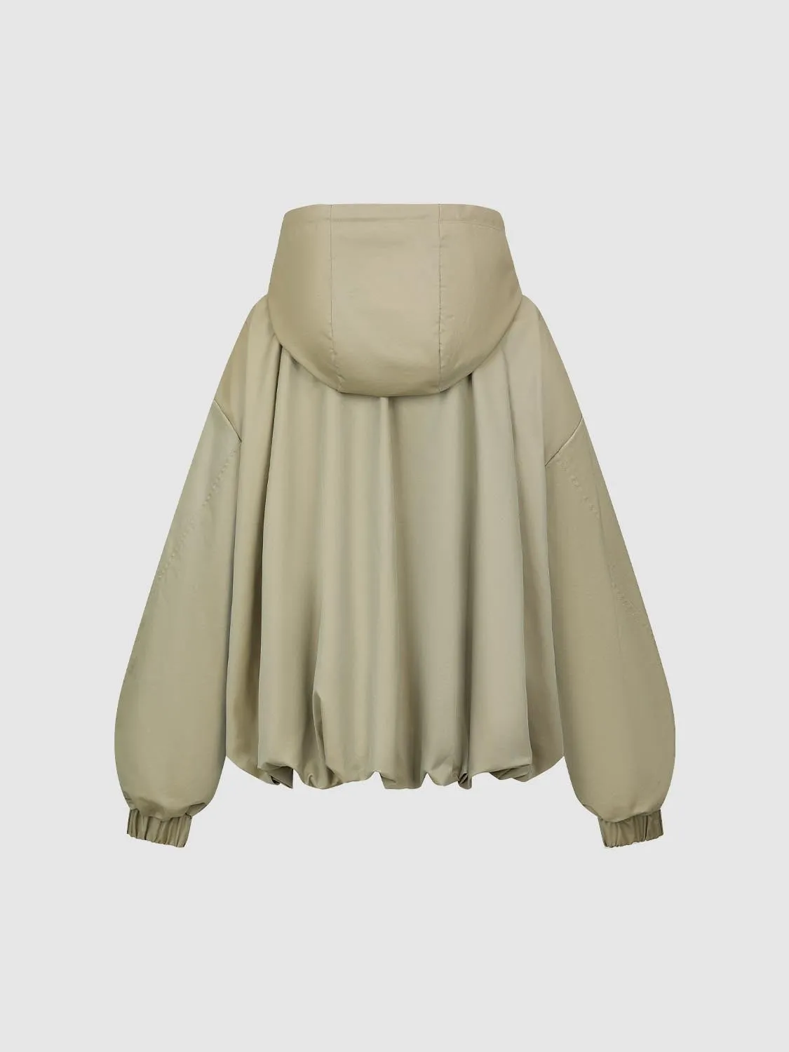 Bubble Hem Hooded Jackets sold by Urban Revivo product image thumbnail 2