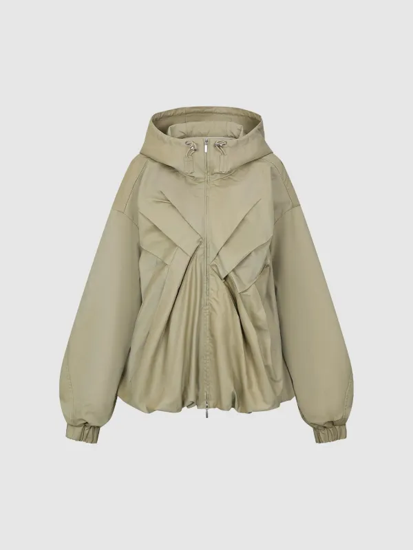 Bubble Hem Hooded Jackets sold by Urban Revivo