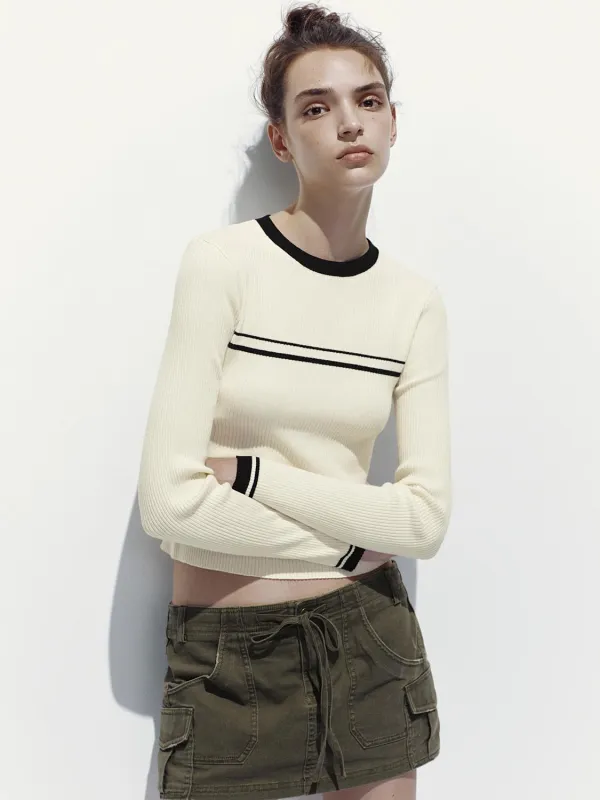 Long Sleeve Knitted T-Shirts sold by Urban Revivo