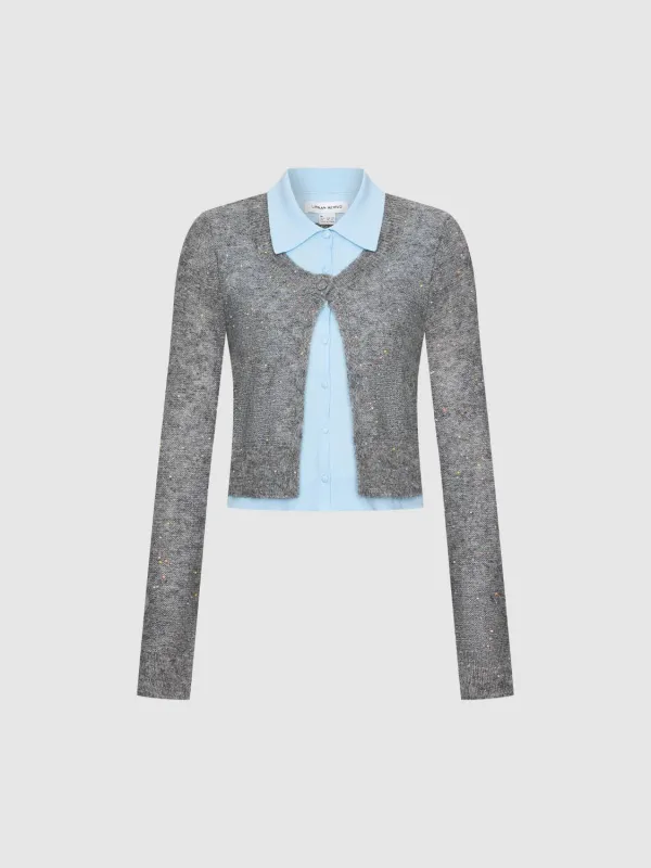 2 In 1 Knitted Cardigans sold by Urban Revivo