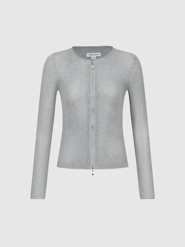 Zip Through Knitted Cardigans sold by Urban Revivo