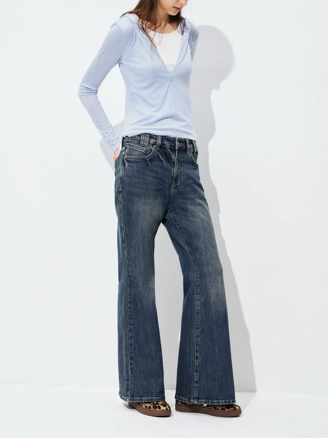 Flare Leg Jeans sold by Urban Revivo product image thumbnail 3