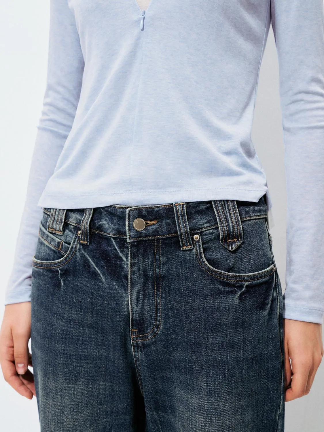Flare Leg Jeans sold by Urban Revivo product image thumbnail 5