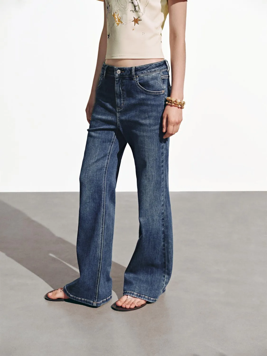 Flare Leg Jeans sold by Urban Revivo product image thumbnail 3