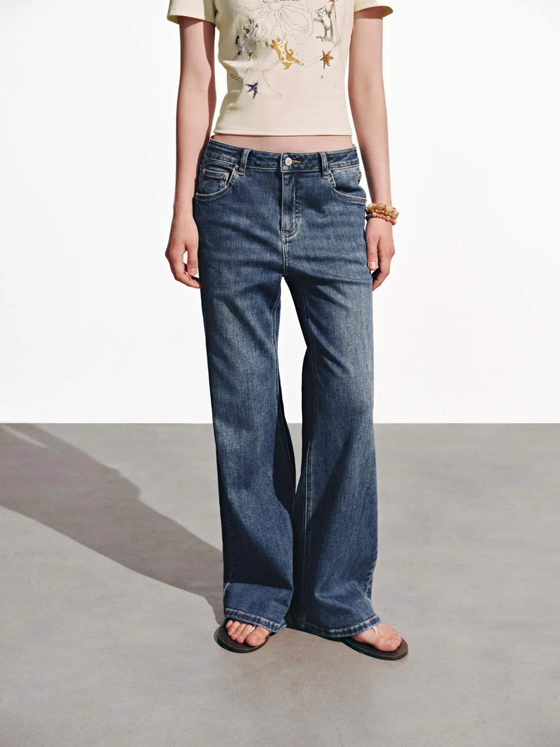 Flare Leg Jeans sold by Urban Revivo product image thumbnail 2