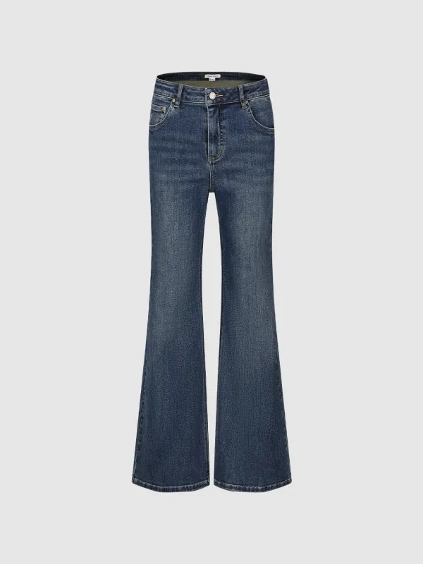 Flare Leg Jeans sold by Urban Revivo