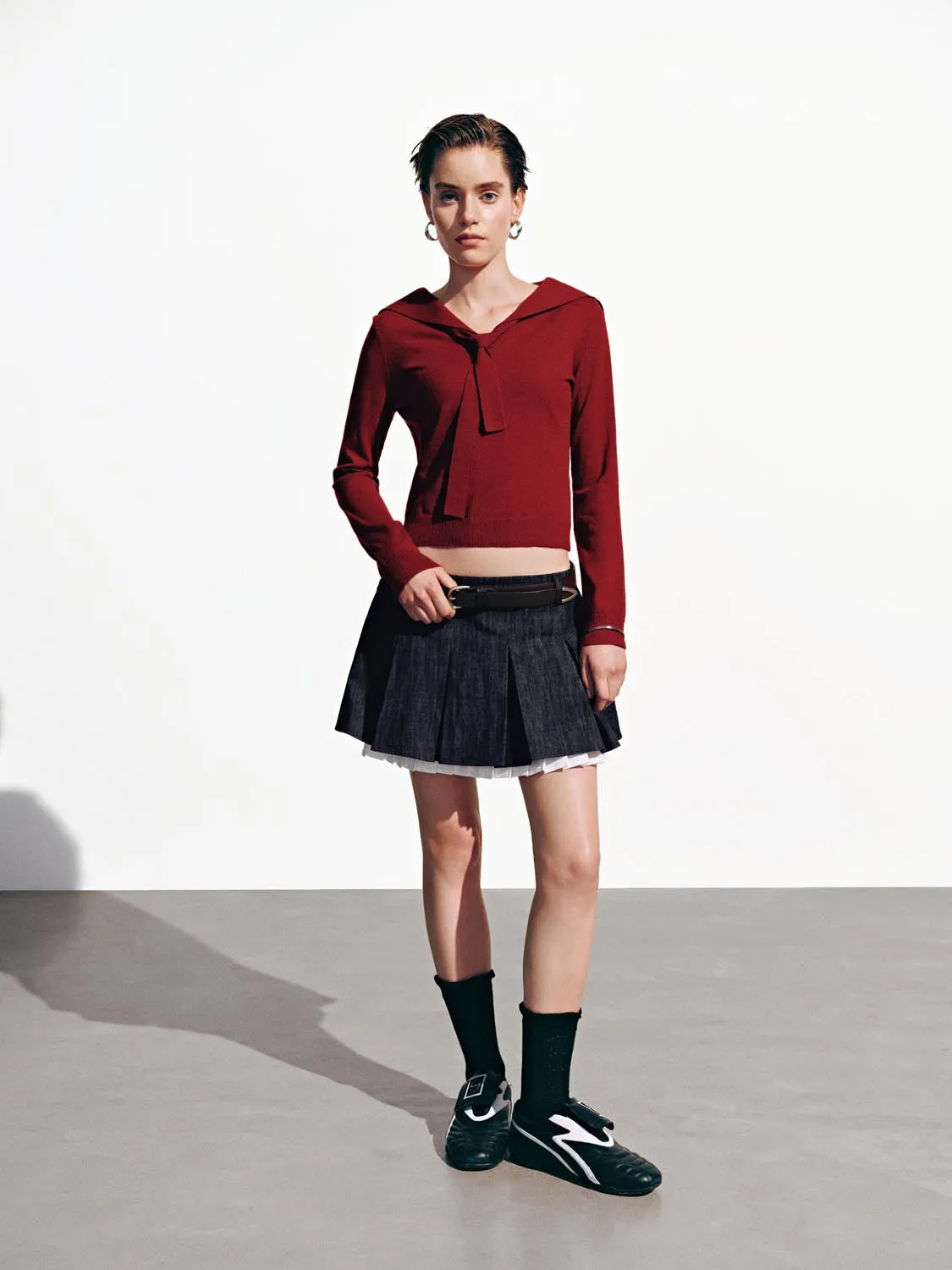 2 In 1 Long Sleeve Knitted T-Shirts sold by Urban Revivo product image thumbnail 4