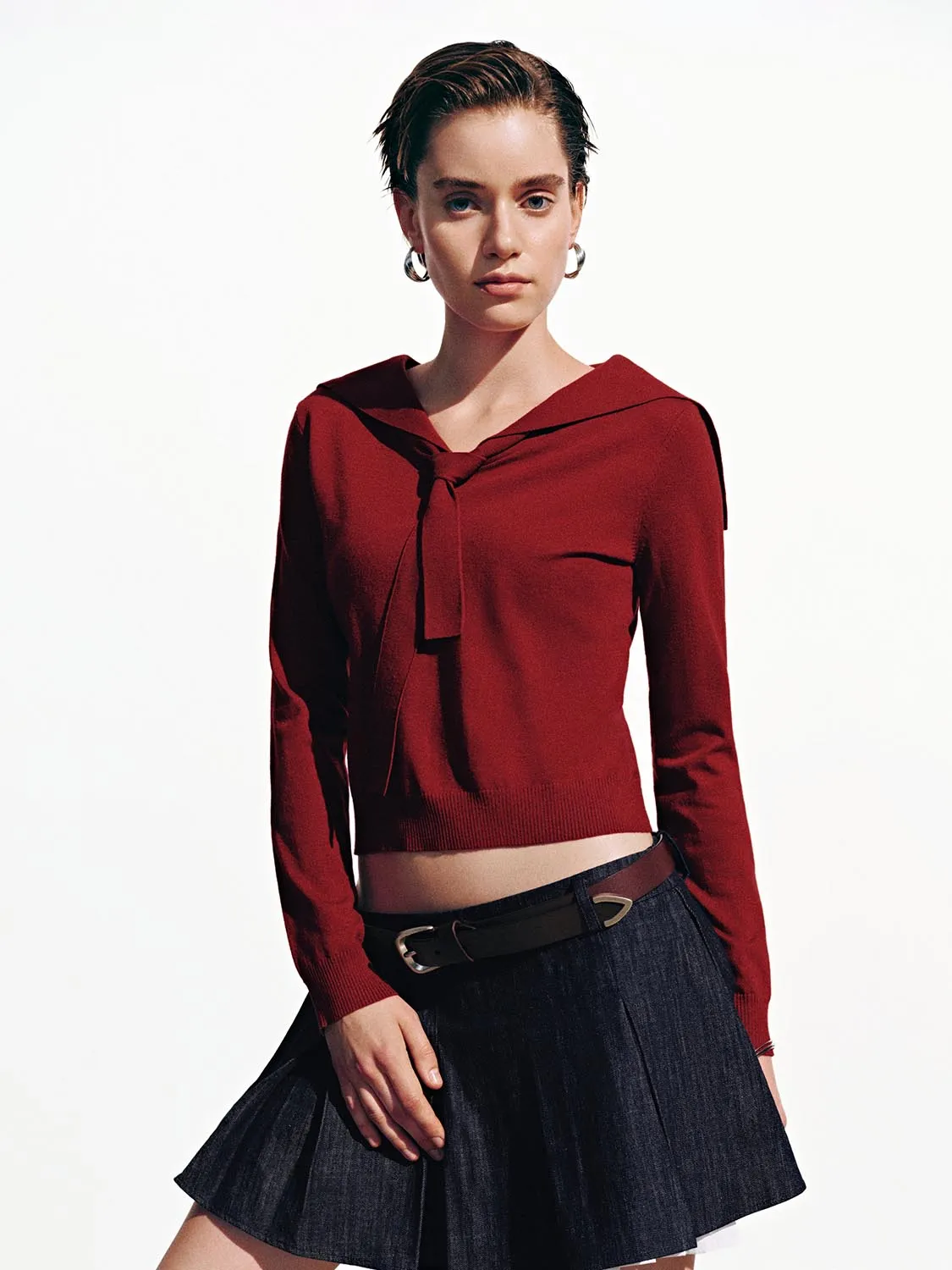 2 In 1 Long Sleeve Knitted T-Shirts sold by Urban Revivo