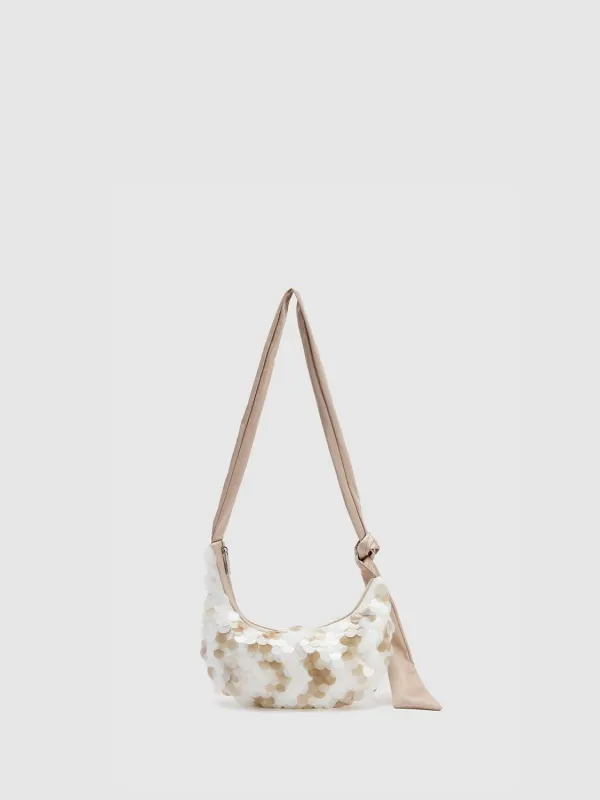 Scale Décor Crescent Shoulder Bag sold by Urban Revivo