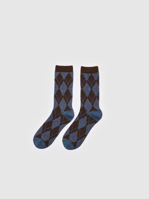 Argyle Check Socks sold by Urban Revivo