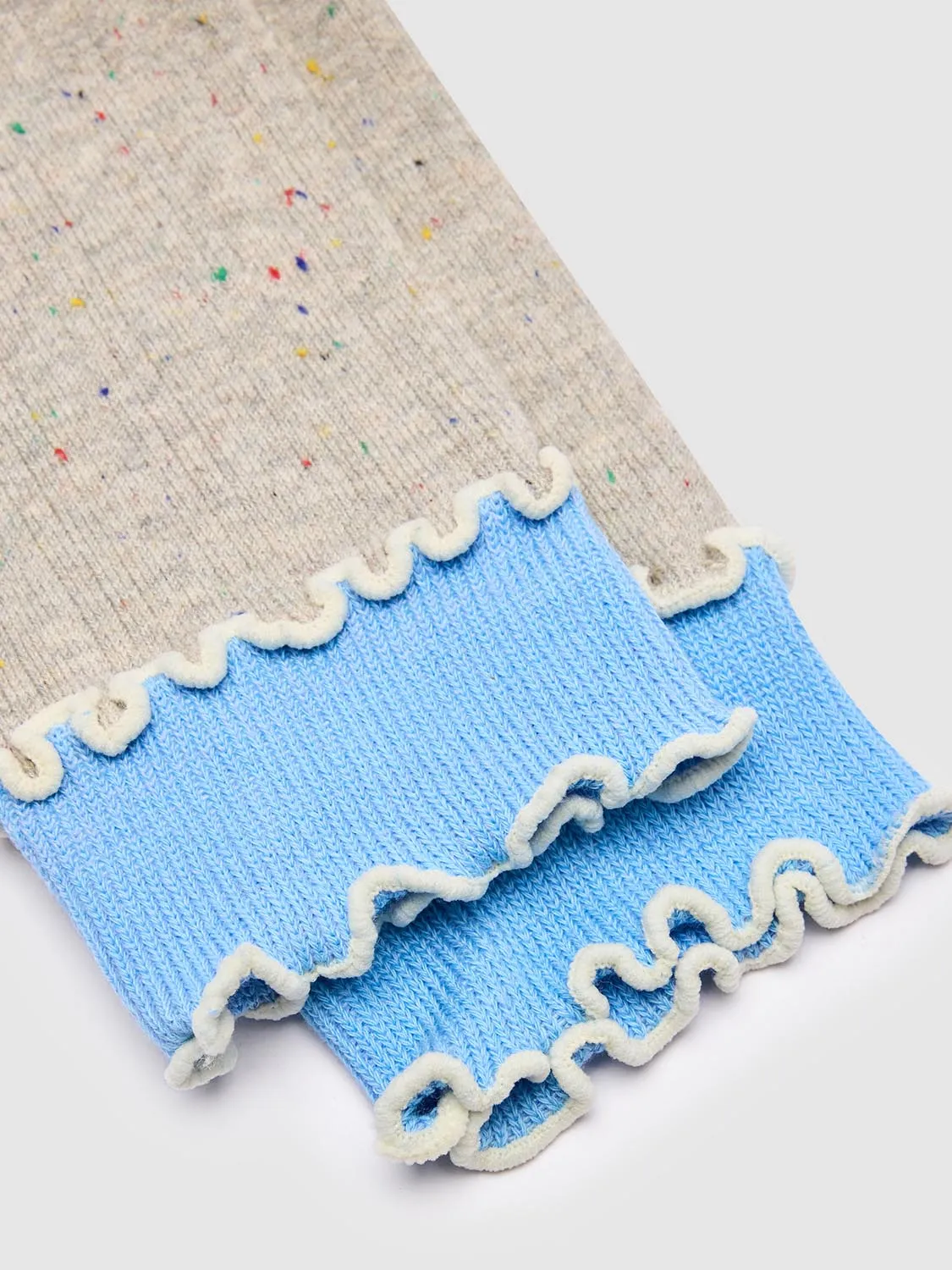 Frill Top Dot Ribbed Socks sold by Urban Revivo product image thumbnail 4