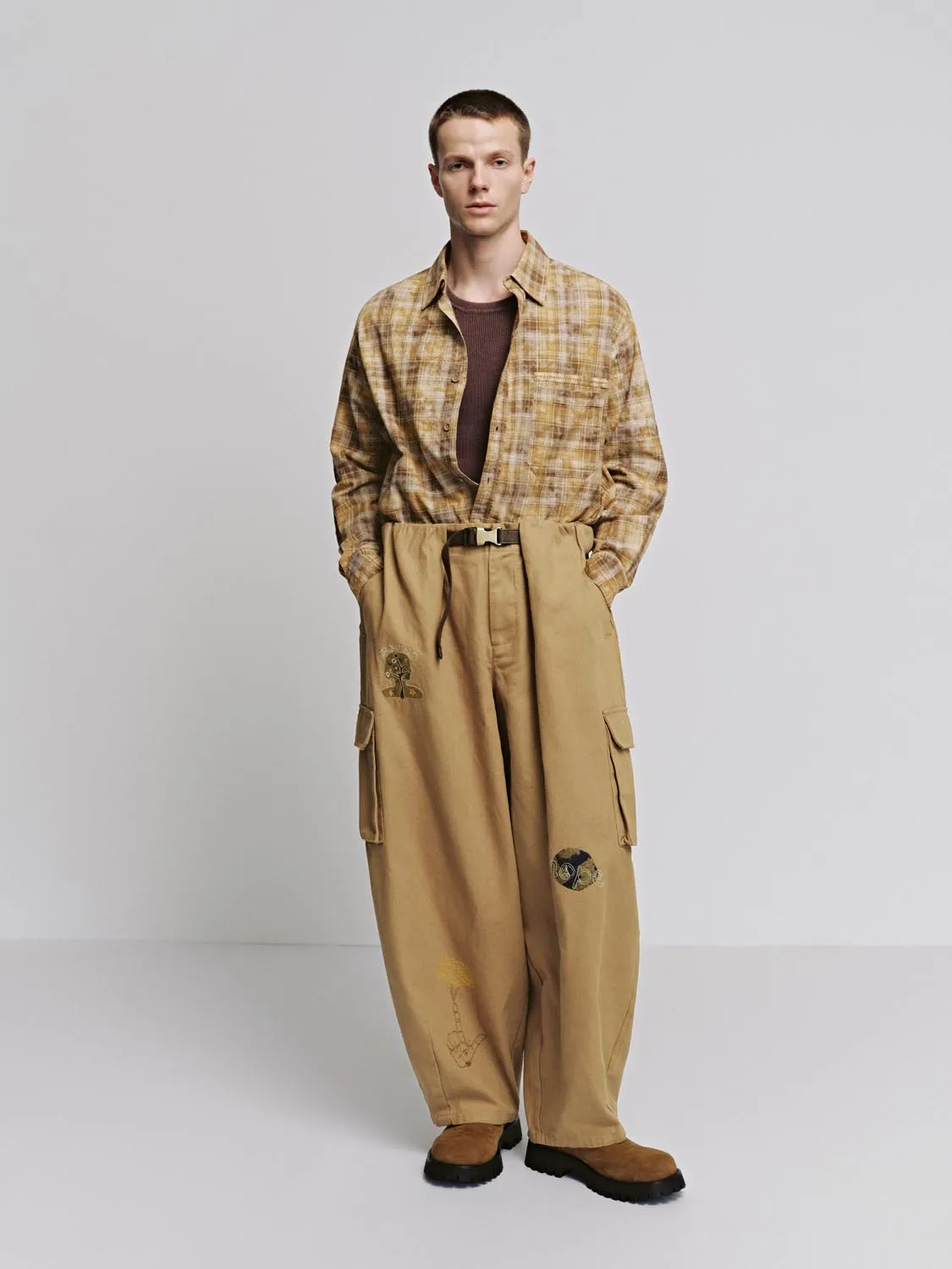 Check Balloon Sleeve Shirts sold by Urban Revivo product image thumbnail 4