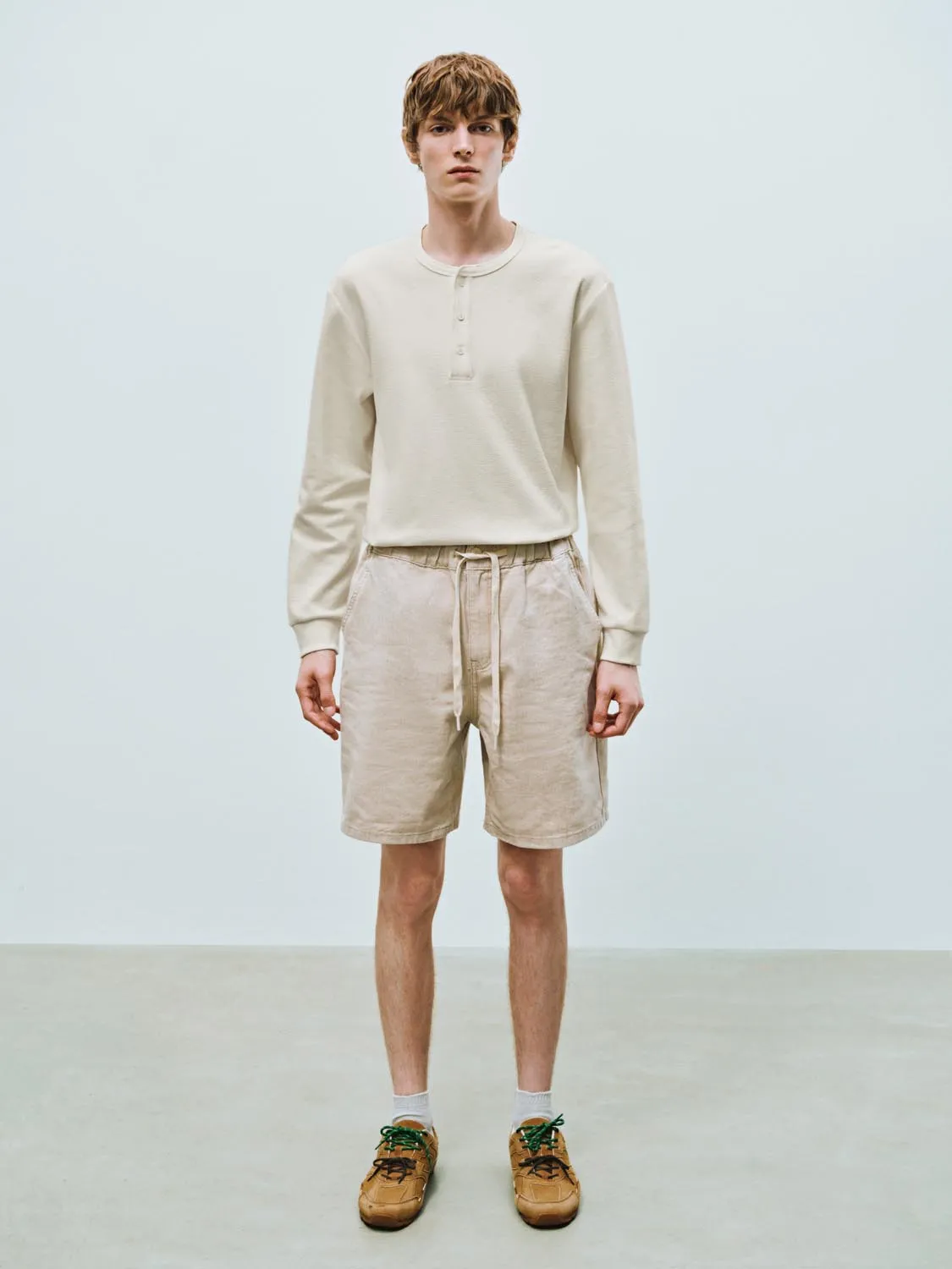 Henley Neck Long Sleeve T-Shirts sold by Urban Revivo product image thumbnail 4