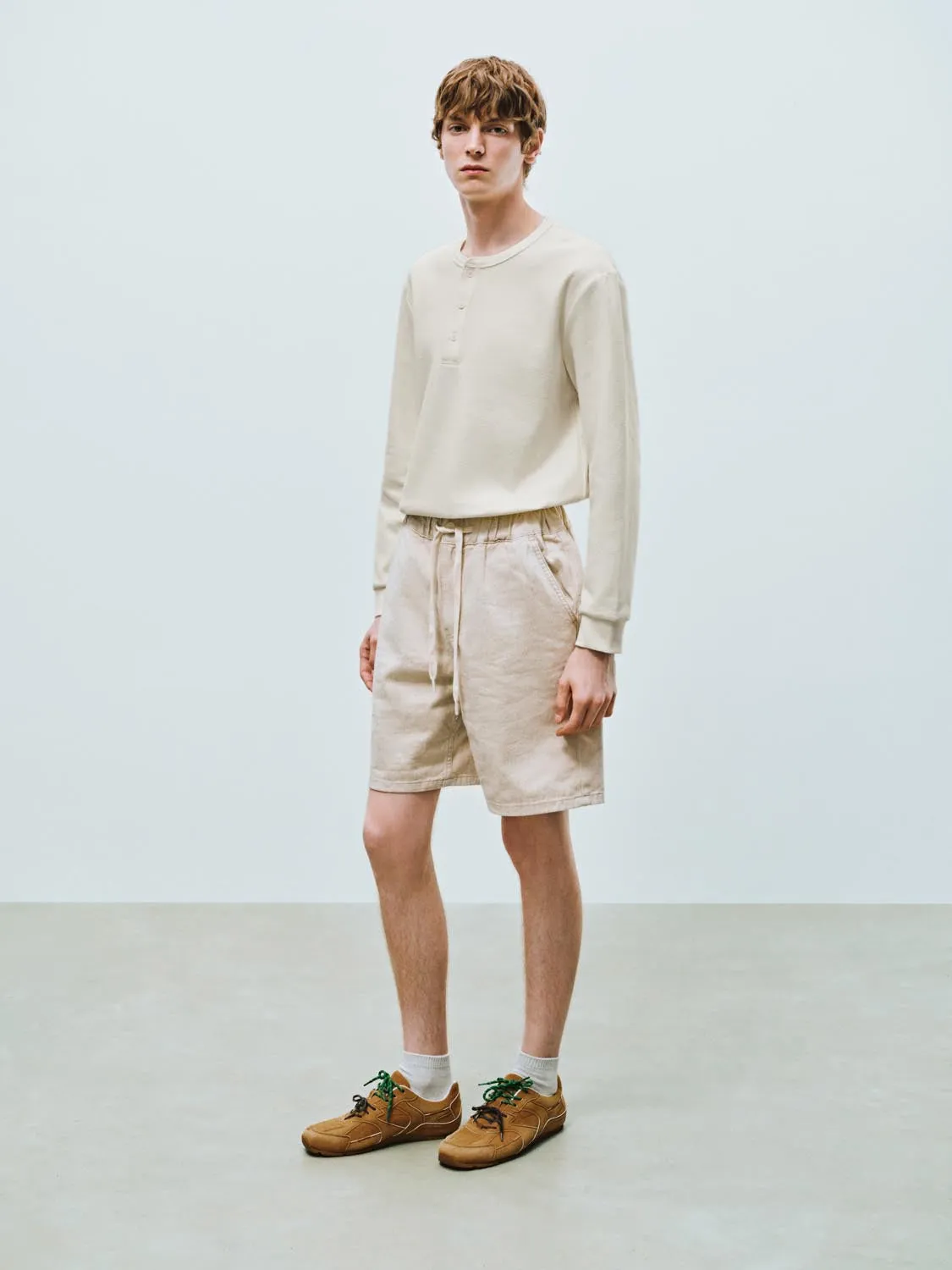 Henley Neck Long Sleeve T-Shirts sold by Urban Revivo product image thumbnail 5