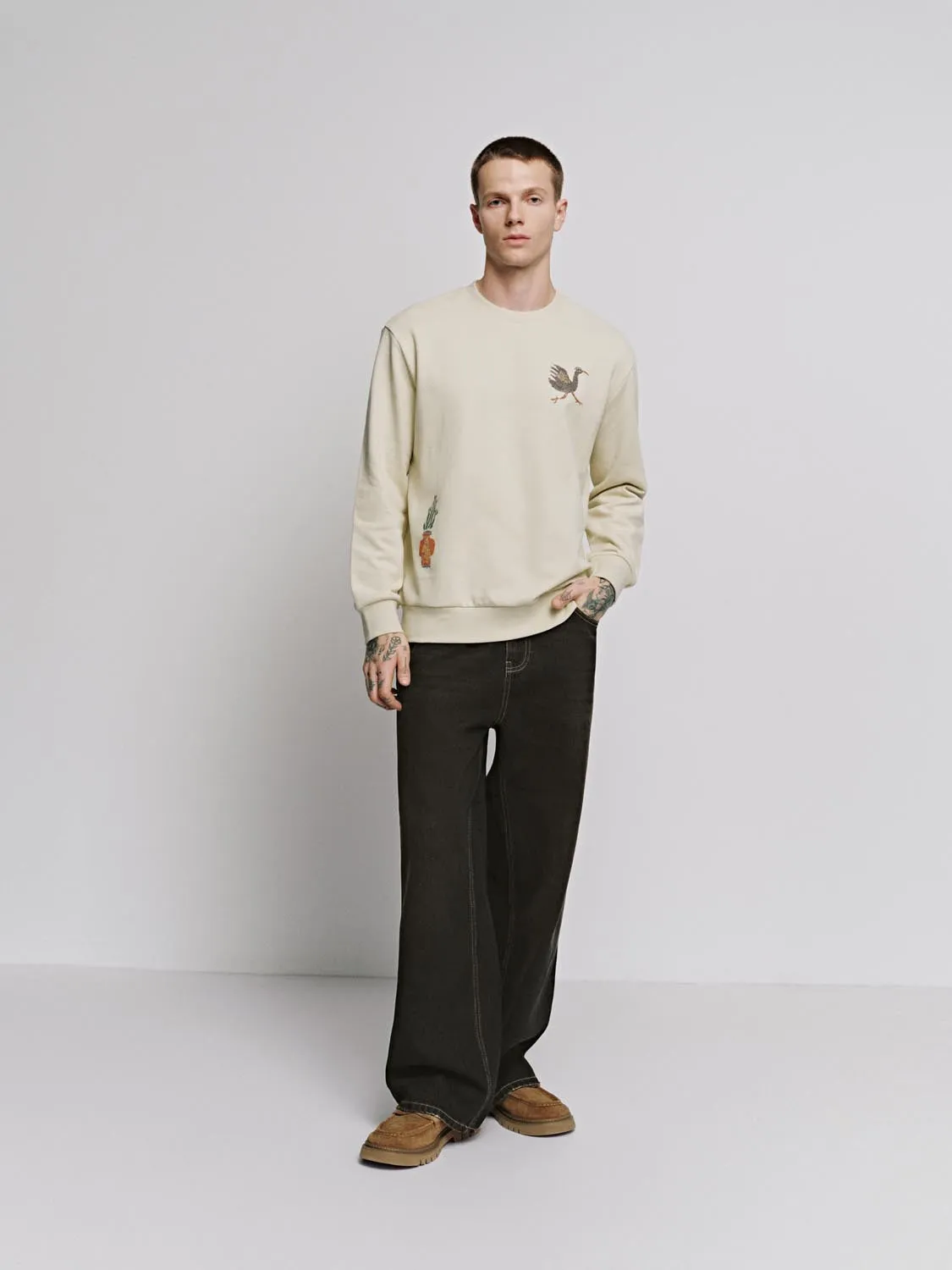 Printed Patch Detail Sweatshirts sold by Urban Revivo product image thumbnail 5