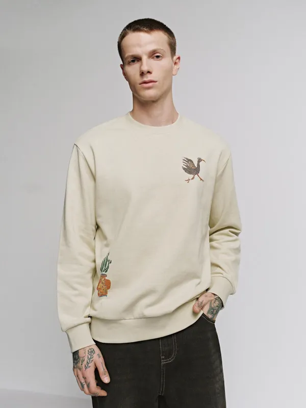 Printed Patch Detail Sweatshirts sold by Urban Revivo
