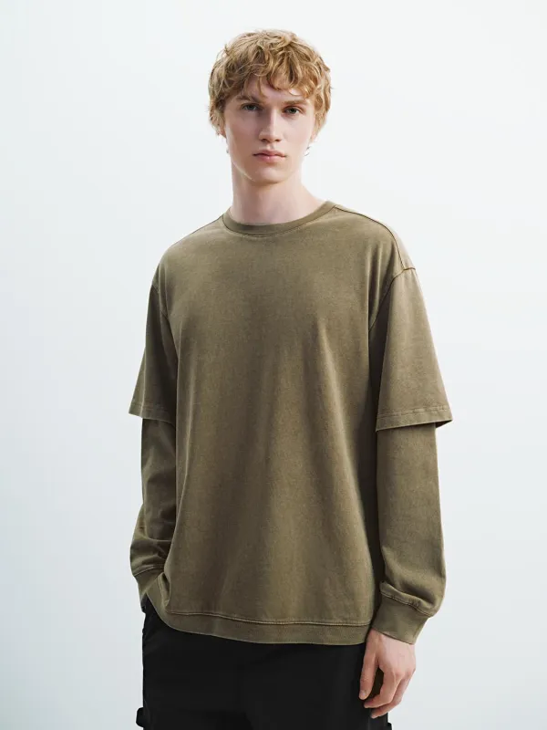 2 In 1 Long Sleeve T-Shirts sold by Urban Revivo